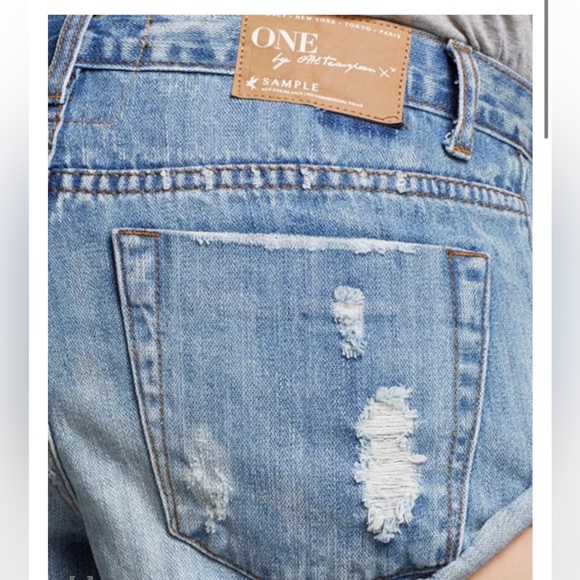 One Teaspoon Bandit Denim Shorts Cut Offs Distressed Size 24 *NWOT - Picture 8 of 9